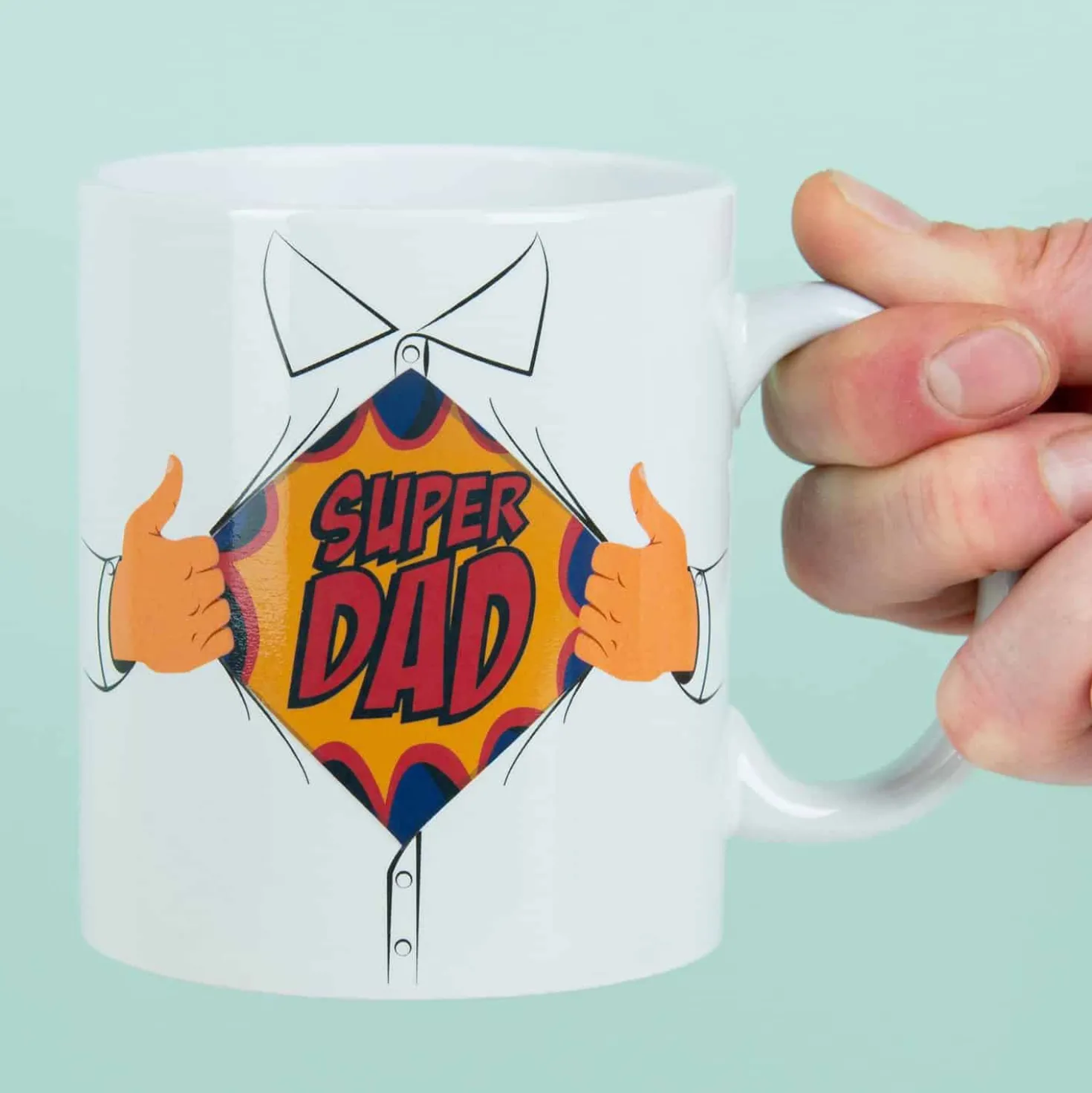 Warmtegevoelige Super Dad mok