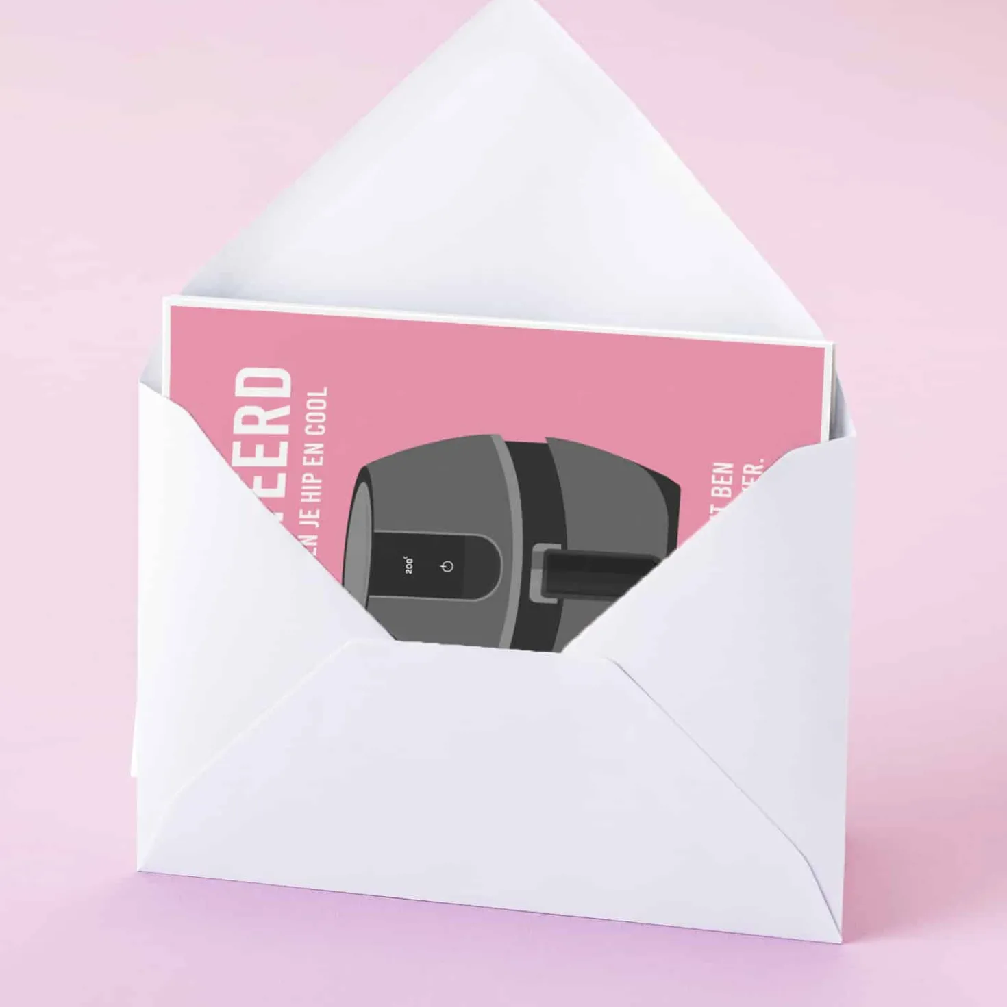 Wenskaart Blij met een Air Fryer