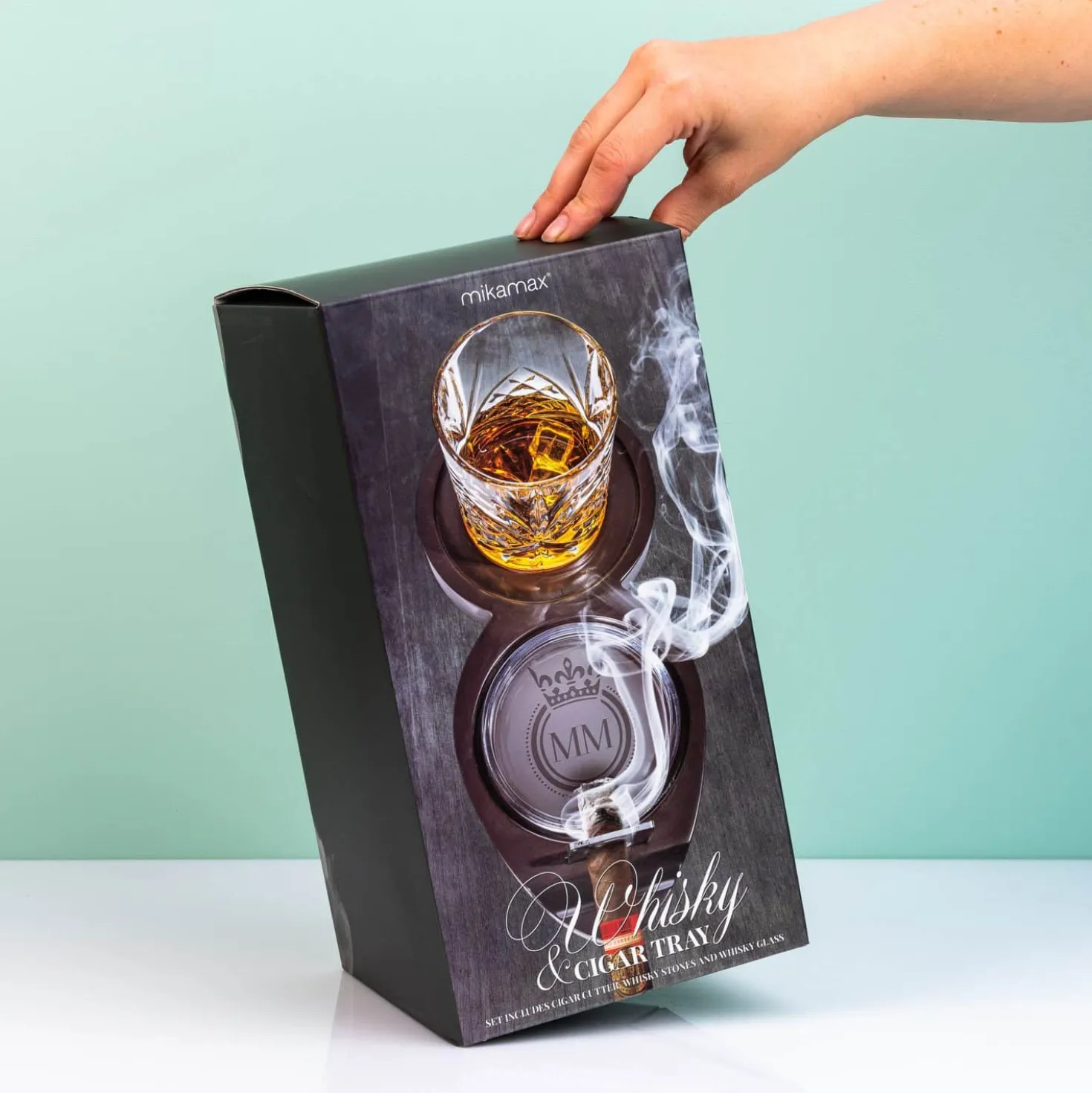 Whiskey en sigaar cadeauset