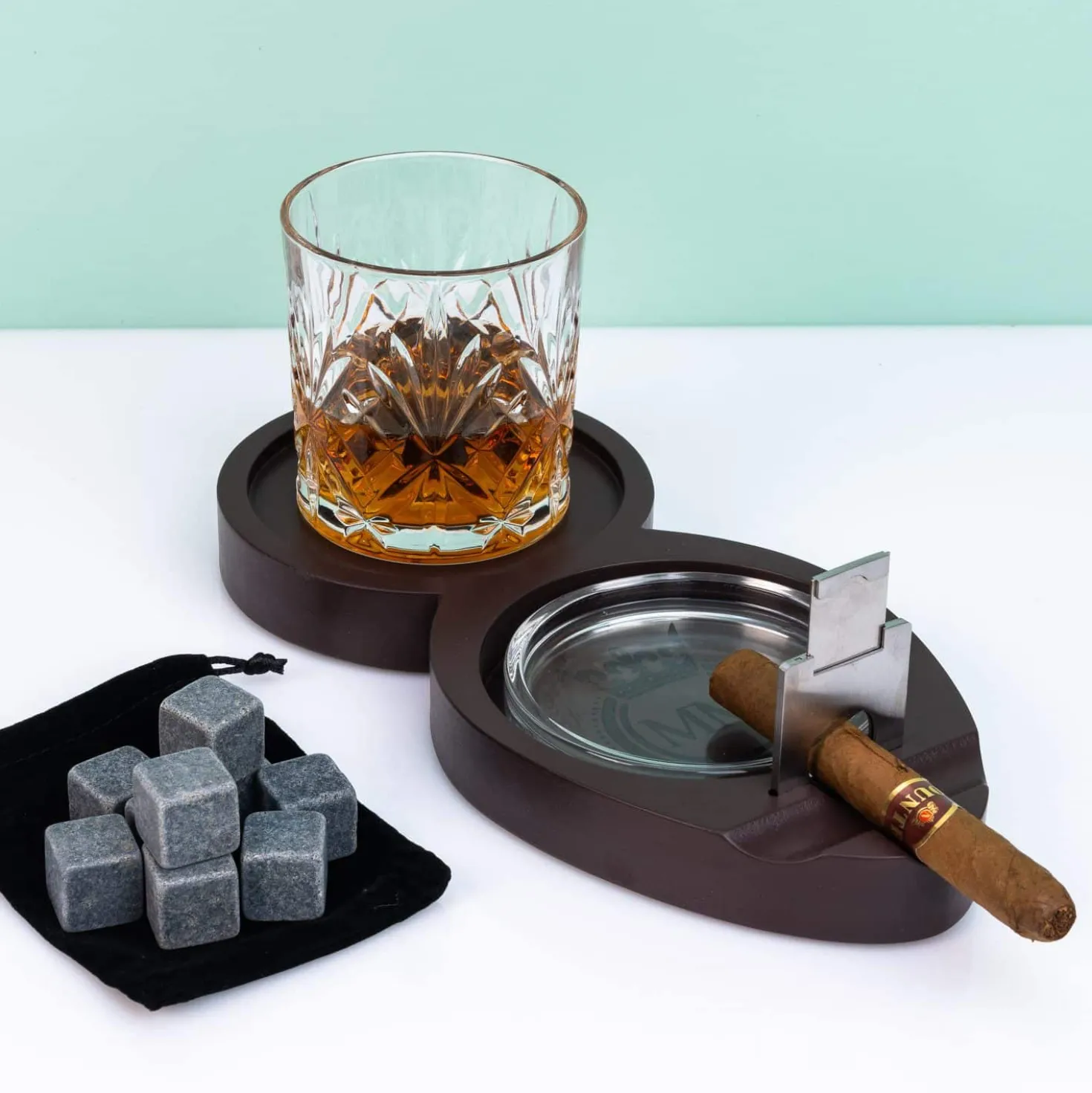 Whiskey en sigaar cadeauset