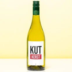 Wijnfles Kut Kerst