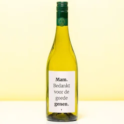 Wijnfles Mam bedankt voor de goede genen