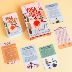 Yoga aan je bureau kaarten